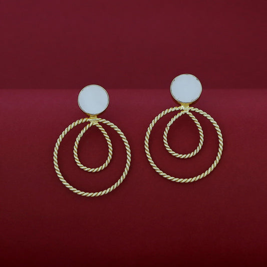 Twisted MOP Earring