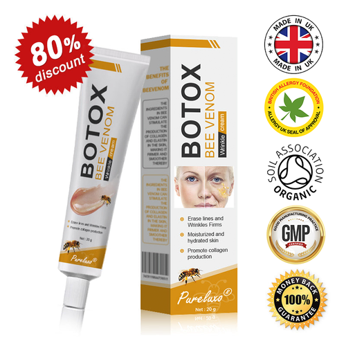 Made and dispatched in the UK✨ Pureluxo® Botox Bee Venom Wrinkle Removal Cream👨‍⚕️Recommended by dermatology experts🥑LAST DAY 80% OFF